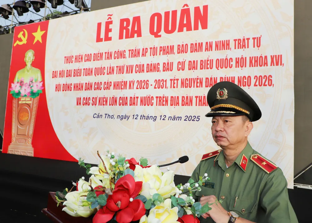 Công an tp Cần Thơ,ra quân,trấn áp tội phạm,tết nguyên đán,bính ngọ 2026