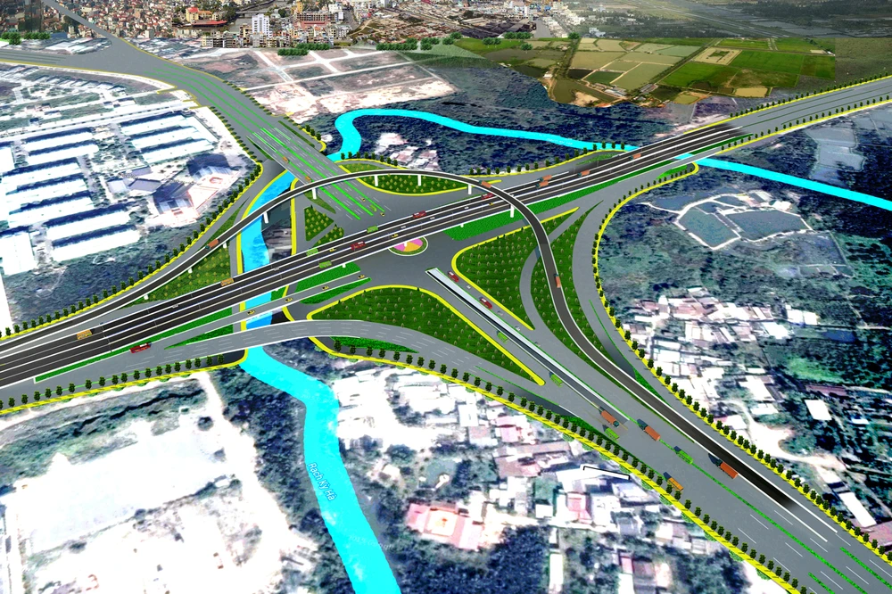  Phối cảnh cầu vượt, hầm chui tại nút giao Mỹ Thủy