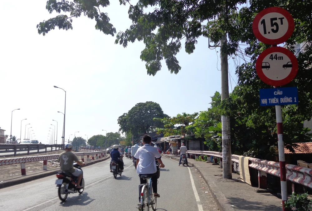 Bắt đầu xây cầu Nhị Thiên Đường 1 mới ảnh 1