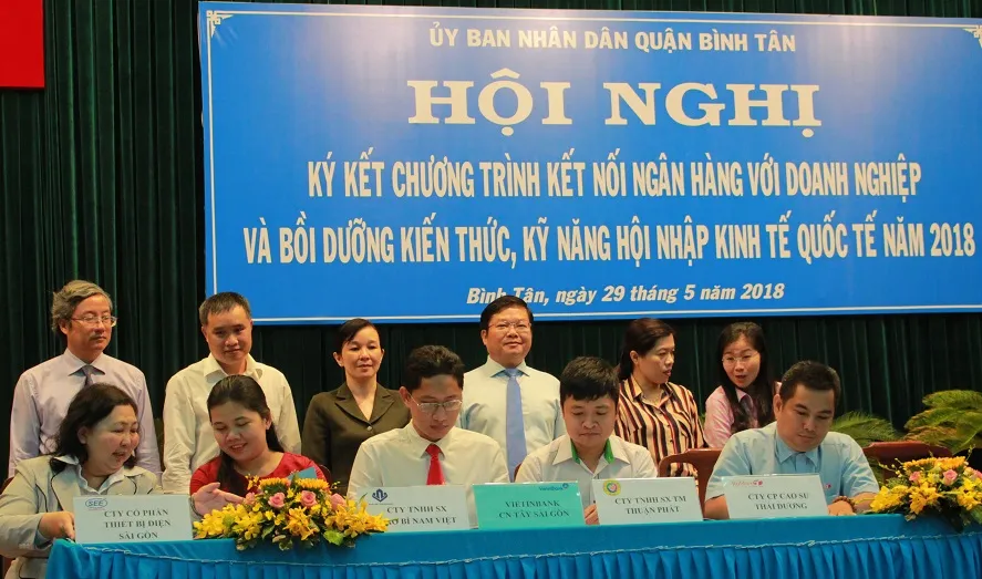 Quận Bình Tân kết nối cho hàng trăm doanh nghiệp vay vốn ảnh 1