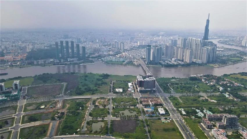 Thủ Thiêm còn 51 lô đất sạch sẽ được đưa ra đấu giá trong thời gian tới. Ảnh TÂM NGUYỄN