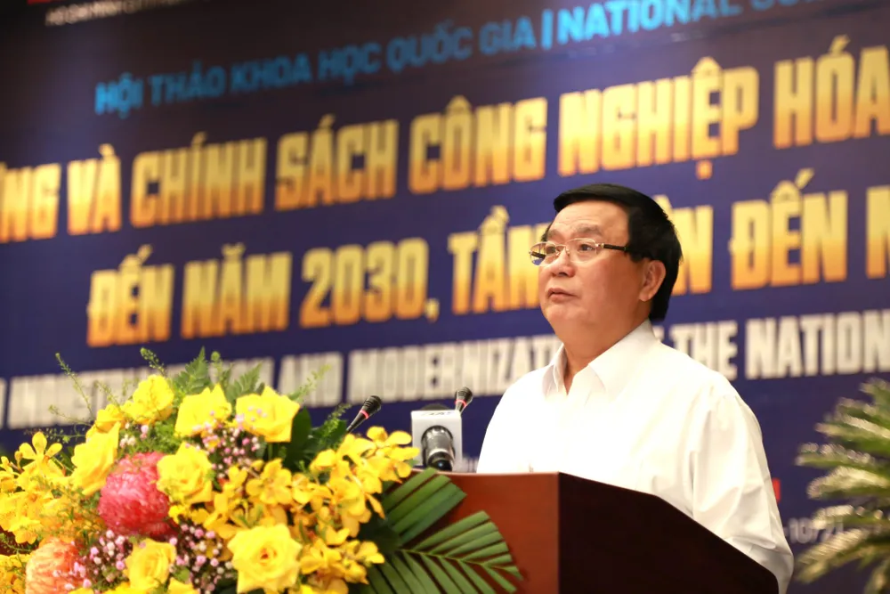 GS.TS Nguyễn Xuân Thắng, Giám đốc Học viện Chính trị Quốc gia Hồ Chí Minh. Ảnh: NGÔ TÙNG