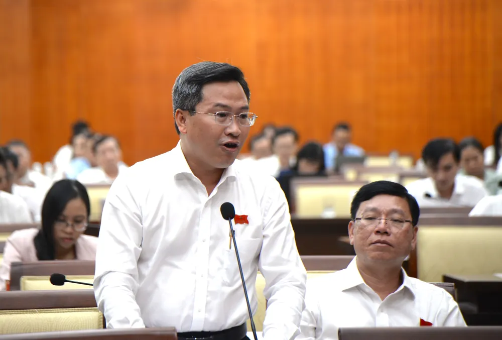 ĐB Nguyễn Tấn Phát, Giám đốc Học viện Cán bộ TP.HCM. Ảnh: THANH THUỲ