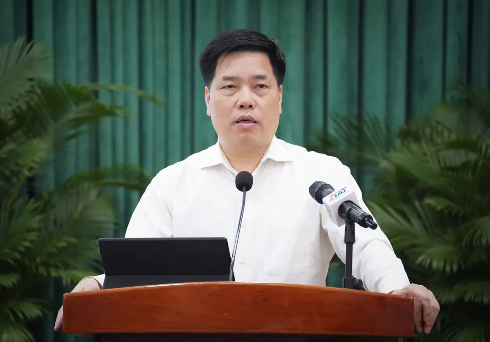 Ông Phạm Minh Hùng, Vụ trưởng Vụ CCHC, Bộ Nội vụ, mong TP.HCM tiếp tục phấn đấu cải thiện chỉ số PAR Index. Ảnh: THUẬN VĂN chi-so-par-index-3.jpg