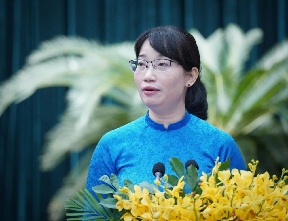 Phó Chủ tịch UBND TP.HCM Trần Thị Diệu Thúy. Ảnh: THUẬN VĂN pho-chu-tich-tp.hcm-7.jpg