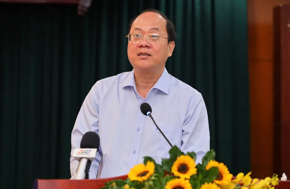 Phó Bí thư Thường trực Thành ủy TP.HCM Nguyễn Hồ Hải phát biểu tại hội nghị. Ảnh: NGUYỆT NHI Phó Bí thư Thường trực Thành ủy TP.HCM Nguyễn Hồ Hải: Muốn báo chí tuyên truyền thì phải cho họ thông tin-pho-bi-thu-thuong-truc-thanh-uy-tp.hcm-nguyen-ho-hai.jpg