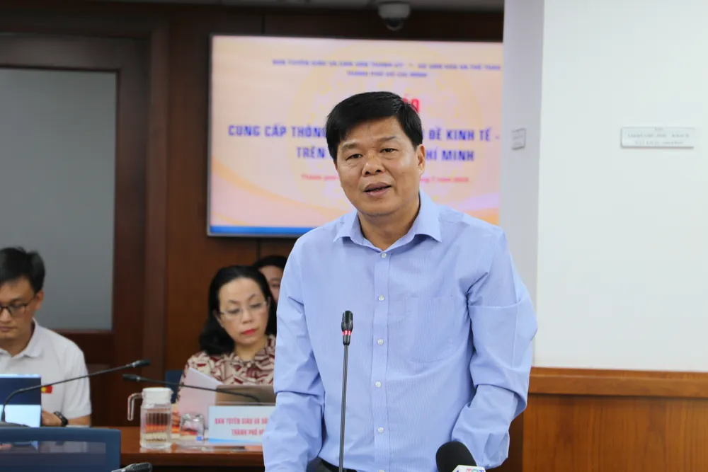 Thiếu tướng Nguyễn Thanh Hưởng, Phó Giám đốc Công an TP.HCM. Ảnh: HÀ THƯ cong-an-tp.hcm.JPG
