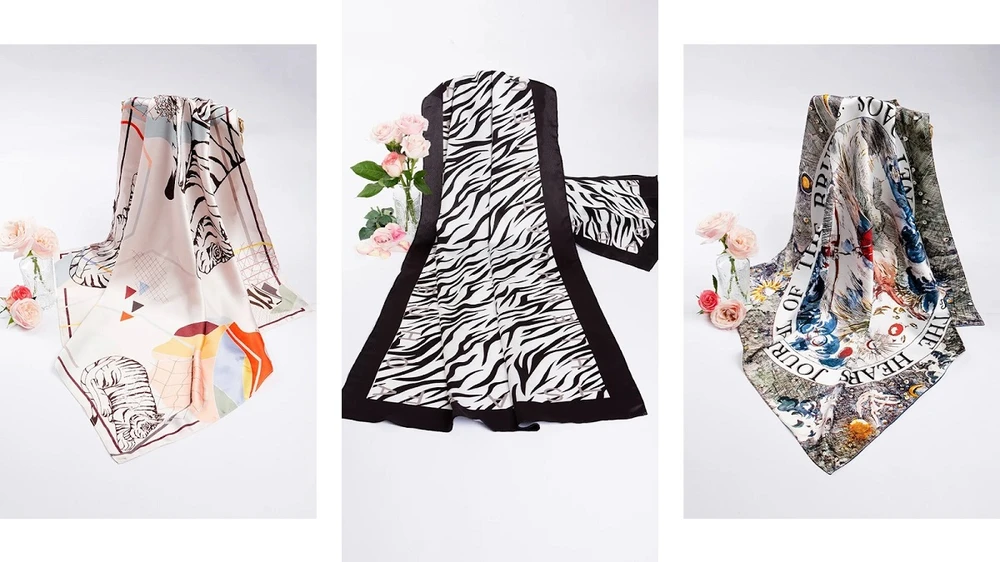 Khăn lụa satin Khăn lụa satin