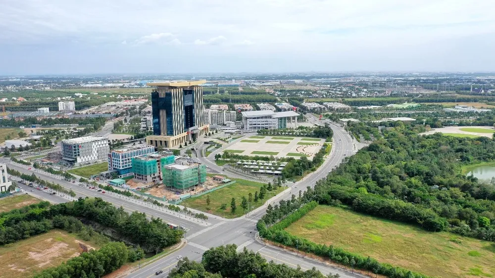 Thành phố mới Bình Dương đang lan tỏa phát triển sang khu vực Bến Cát và Tân Uyên với hàng chục KCN lớn bao quanh.