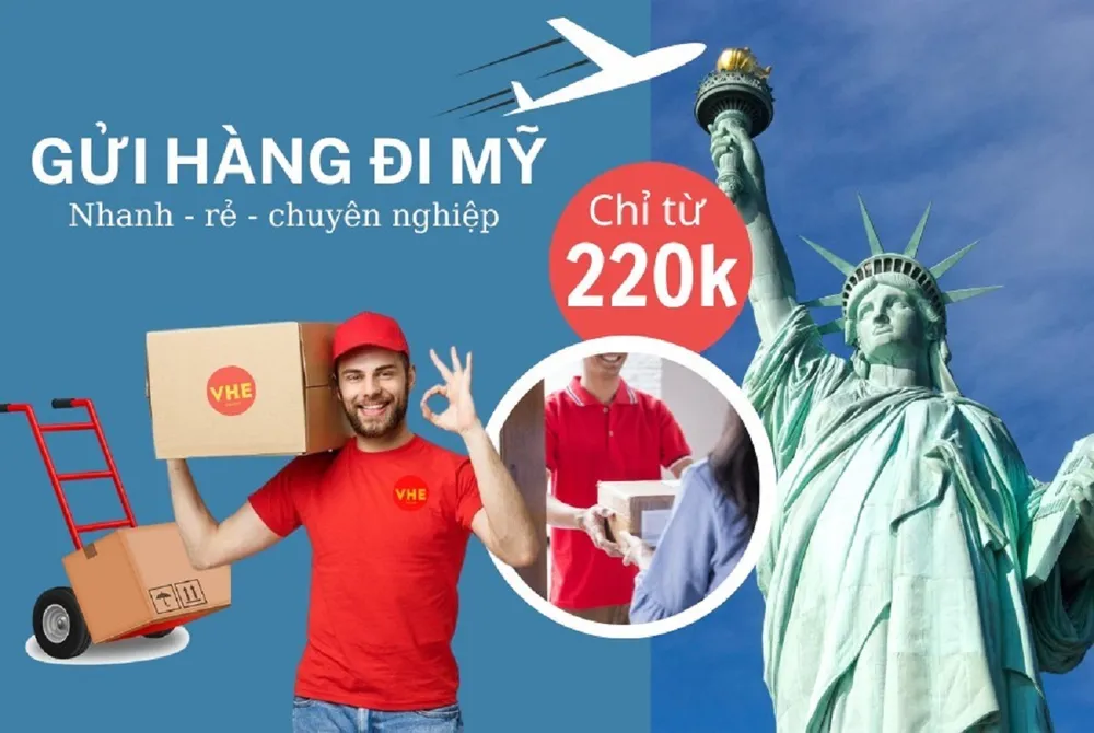 VHE gửi hàng đi Mỹ nhanh - rẻ - chuyên nghiệp. VHE gửi hàng đi Mỹ nhanh - rẻ - chuyên nghiệp.
