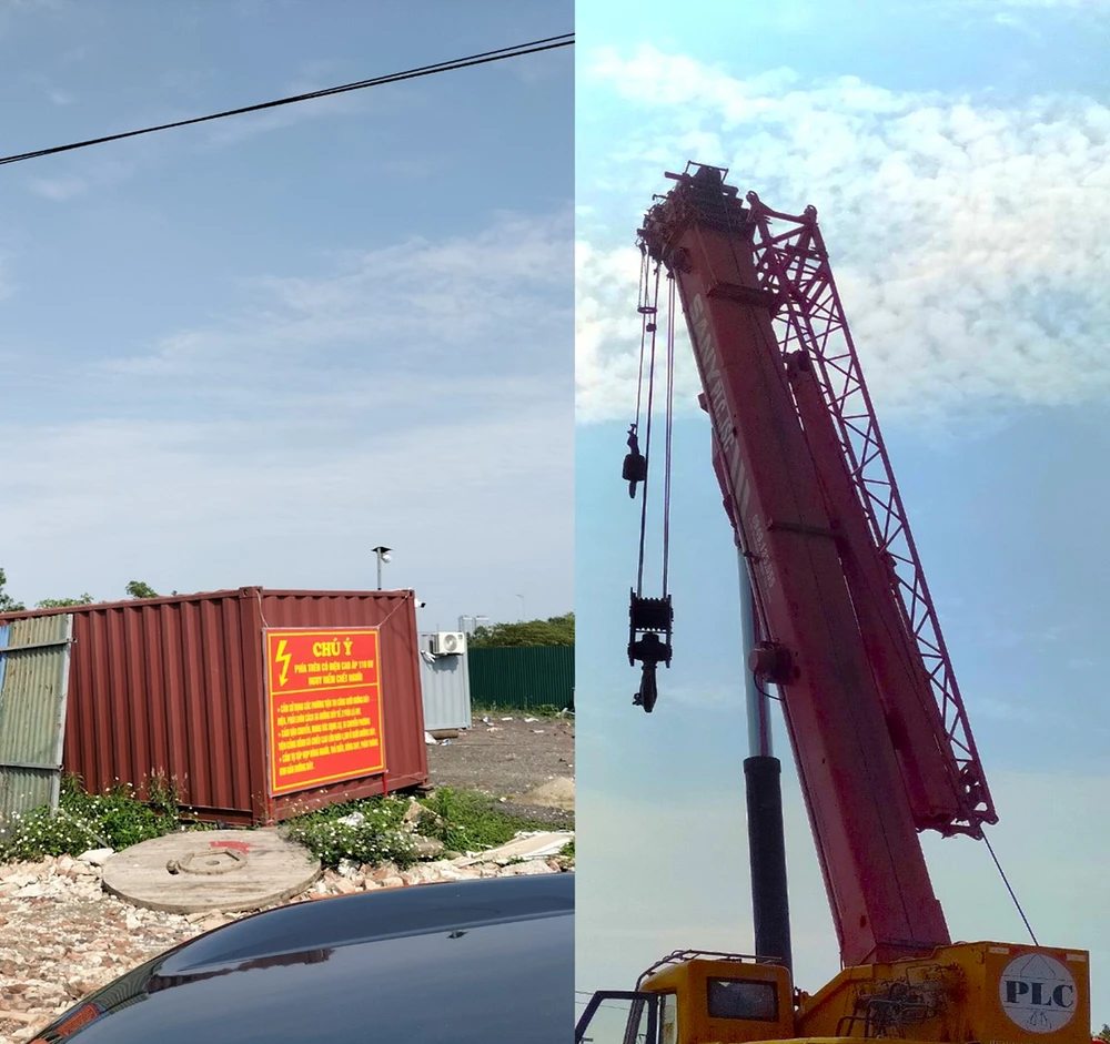 Người điều khiển xe cẩu gây sự cố cho tuyến đường dây trạm 110kV Cầu Diễn đến trạm 110kV Bắc An Khánh.