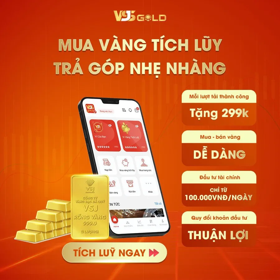 Ứng dụng mua vàng tích lũy VSJ GOLD