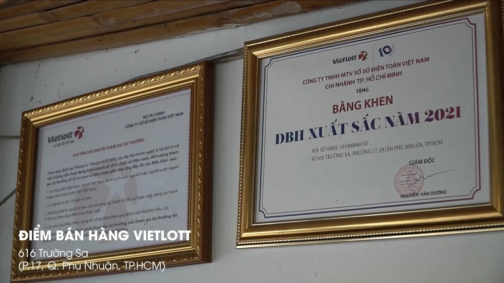 Những điểm bán của anh Ngọc đều nằm trong Top có doanh thu tốt của Vietlott