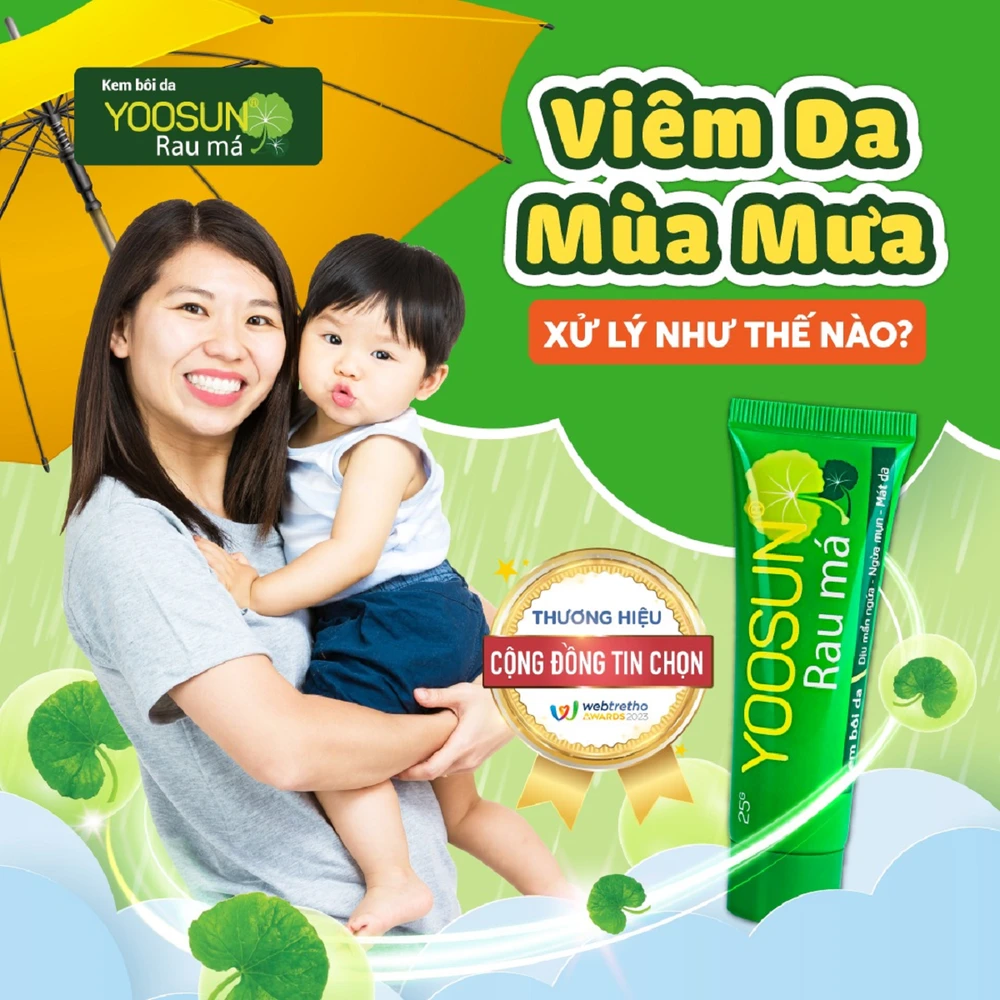 Yoosun Rau má - Bảo bối chăm da mùa mưa cho bé và người lớn.