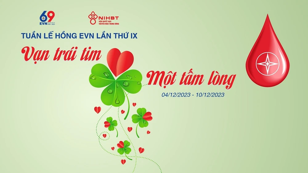 EVN, EVNGENCO1 hưởng ứng Tuần lễ hồng 'Vạn trái tim - Một tấm lòng'