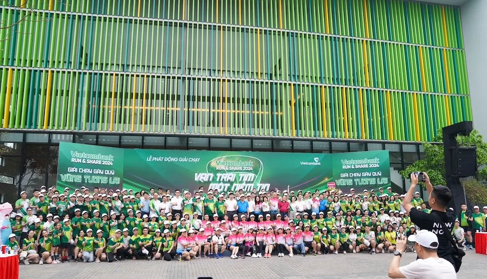 Giải chạy “Vietcombank Run & Share 2024: Vạn trái tim - Một niềm tin” tiếp tục đóng góp cho quỹ “Vững tương lai”