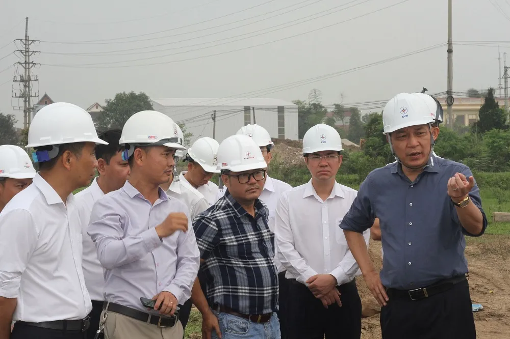 Chủ tịch EVN kiểm tra thi công Dự án đường dây 500kV mạch 3 tại Thanh Hóa và Hưng Yên