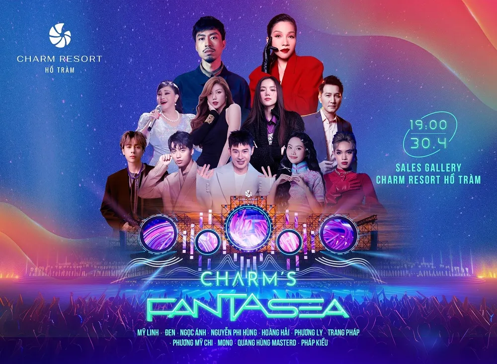 Nhiều nghệ sĩ đình đám quy tụ tại đại nhạc hội Charm Fantasea 2024 Du khách khắp nơi ‘săn’ vé xem show nhạc Hồ Tràm Charm Fantasea 2024