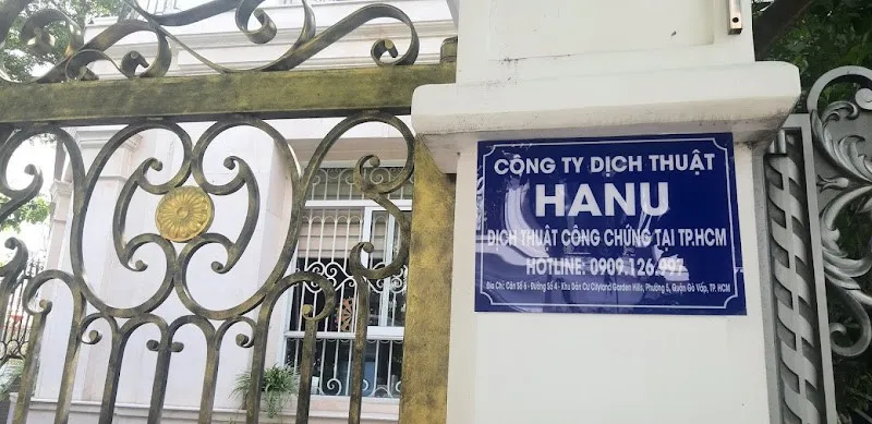(Ảnh Văn phòng công ty dịch thuật Hanu tại TPHCM - hotline: 0909 126 997) Báo giá dịch thuật công chứng một trang A4 lấy nhanh tại TP.HCM, Hà Nội