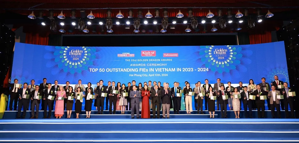 Các doanh nghiệp FDI tiêu biểu được vinh danh nhận Giải thưởng Rồng Vàng 2024 Vedan Việt Nam lần thứ 3 được vinh danh tại giải thưởng Rồng Vàng 2024