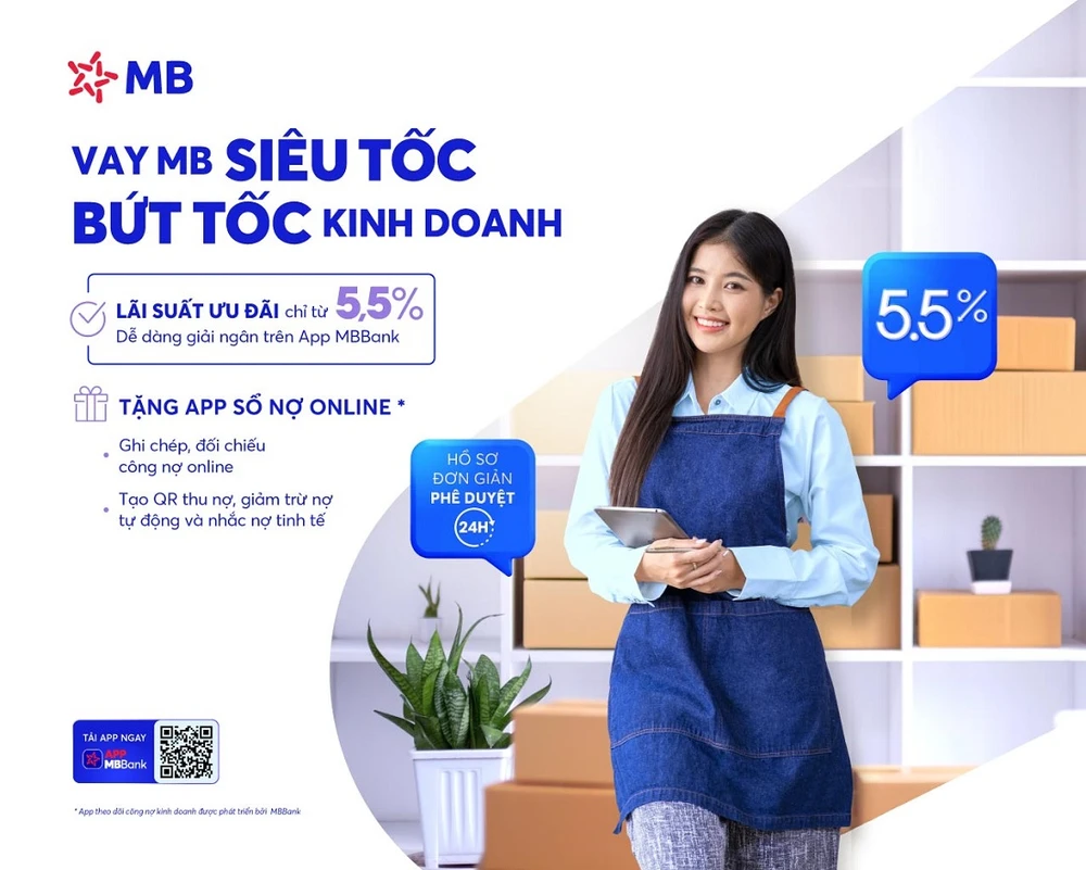 MB trợ lực khách hàng, tăng tốc kinh doanh cuối năm với gói vay chỉ từ 5,5%/năm