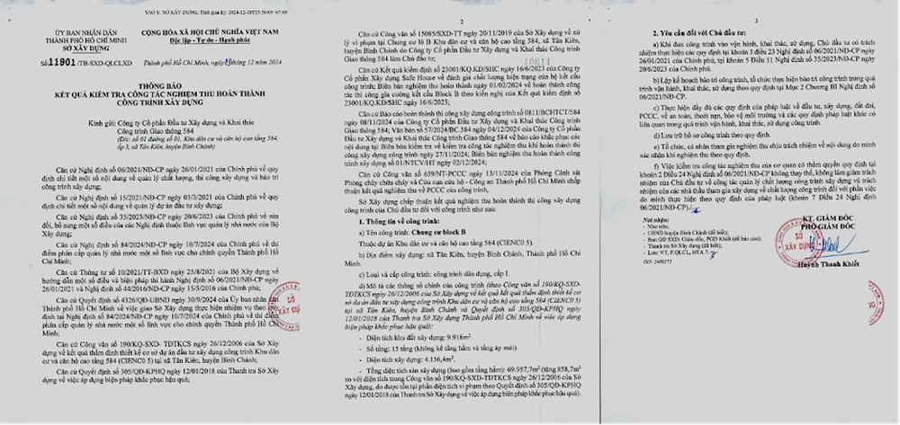 Nghiệm thu hoàn thành công trình chung cư Block B, dự án Conic Boulevard