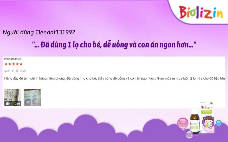 Review dòng kẽm Biolizin cho bé có hiệu quả gì khiến các mẹ 'săn lùng'