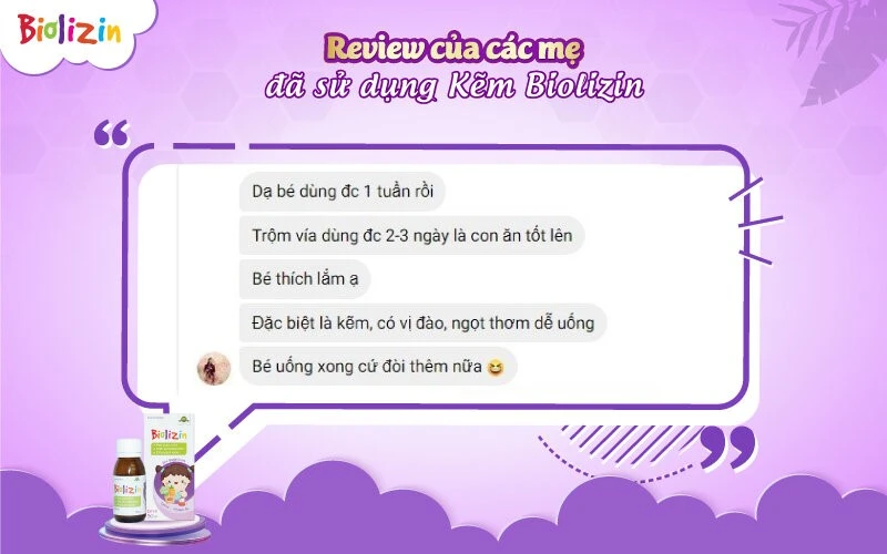 Review dòng kẽm Biolizin cho bé có hiệu quả gì khiến các mẹ 'săn lùng'