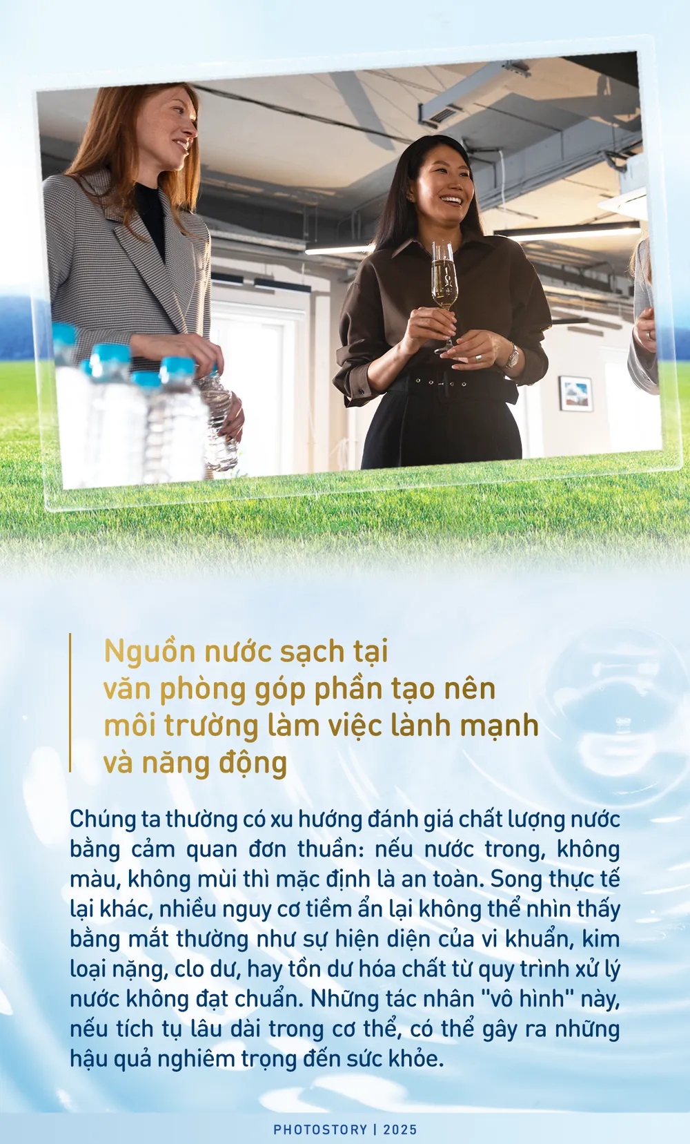 Đầu tư cho sức khỏe bền vững của doanh nghiệp: Từ những ly nước tinh khiết mỗi ngày