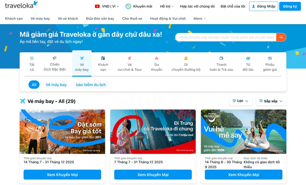 Mẹo 'vàng' giúp săn vé máy bay Tết Bính Ngọ 2026 giá hời từ Traveloka