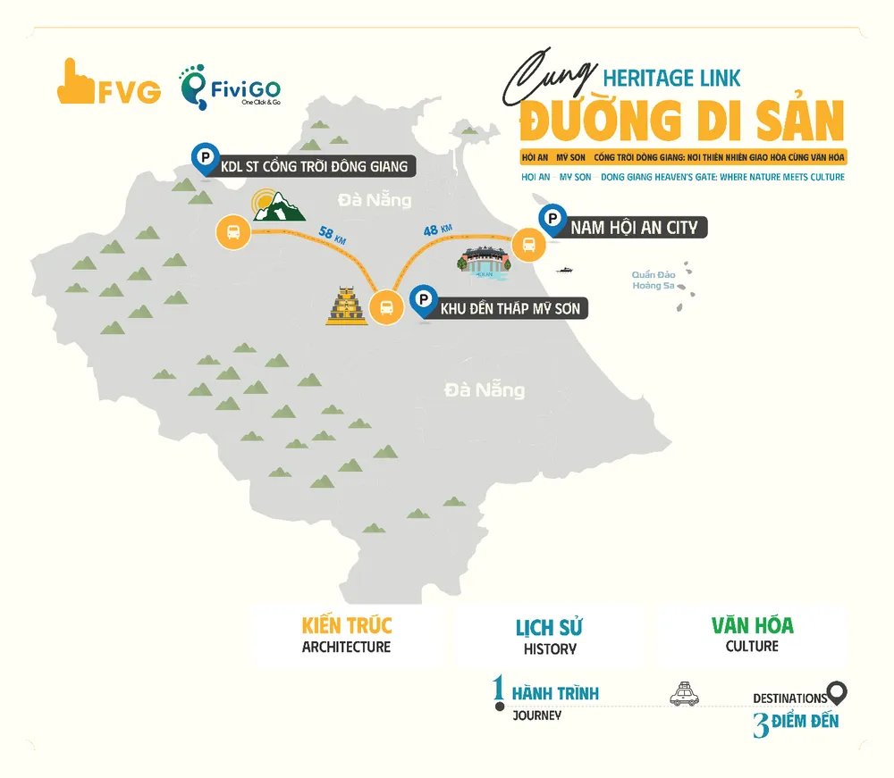 FVG tái khởi động cung đường di sản Hội An – Mỹ Sơn – Cổng trời Đông Giang