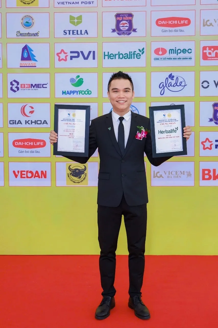 Herbalife Việt Nam đạt Chứng nhận Top 10 Nhãn hiệu nổi tiếng Việt Nam năm 2025