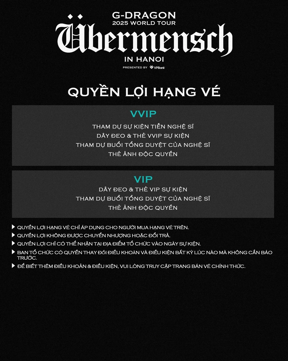 G-DRAGON 2025 WORLD TOUR [Übermensch] tiểu tượng toàn cầu chính thức trở lại với chuyến lưu diễn được mong chờ bậc nhất