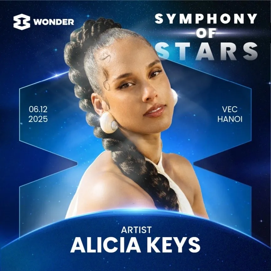 Alicia Keys , chủ nhân 17 giải Grammy, sẽ biểu diễn tại 8Wonder Winter 2025