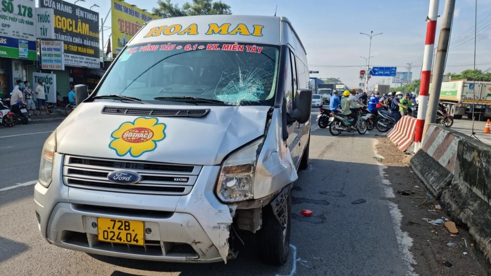 Hiện trường vụ tai nạn giao thông. Ảnh: Mạnh Khá