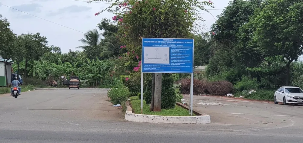 Dự án Đường Cầu Cháy, TP.Vũng Tàu được điều chỉnh tăng mức đầu tư. Ảnh: TK