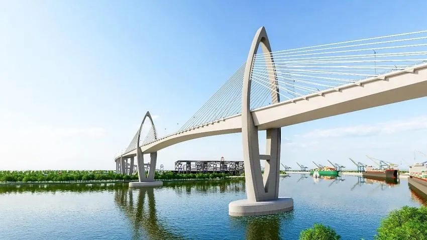 Dự án cầu Phước An khởi công cuối năm 2022 được quyết nghị bổ sung 140 tỉ. Ảnh:QLDA