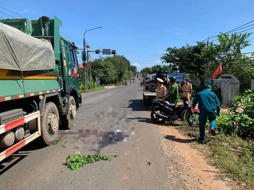 Hiện trường vụ tai nạn-Ảnh:ĐT