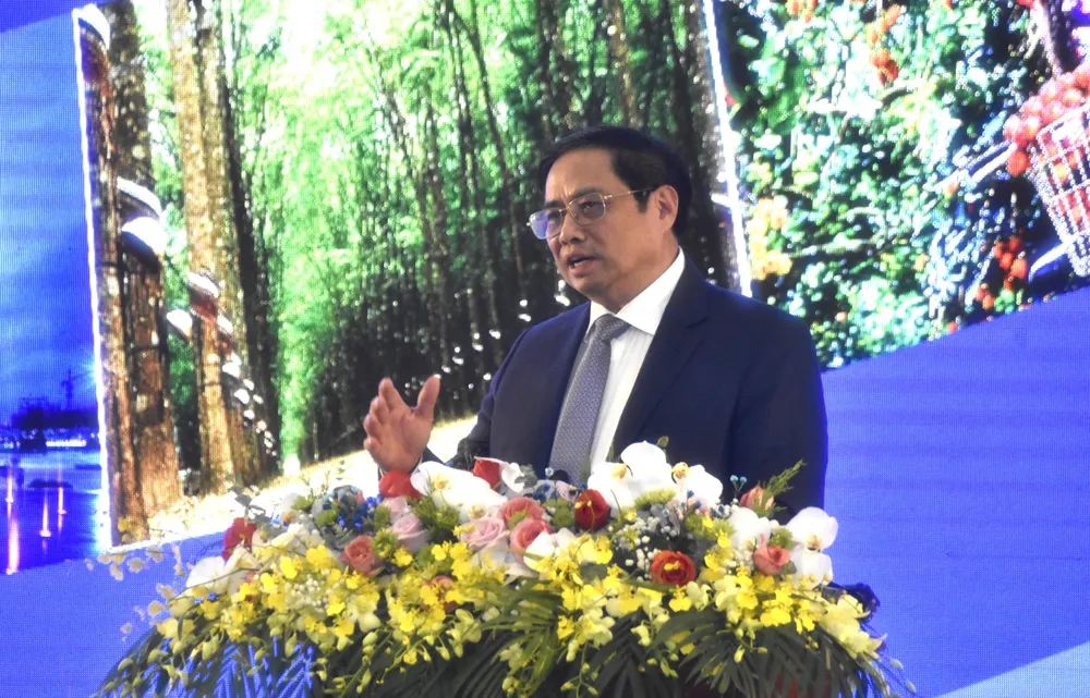 Thủ tướng Chính phủ Phạm Minh Chính phát biểu tại hội nghị. Ảnh:MT Thủ tướng Chính phủ Phạm Minh Chính phát biểu tại hội nghị. Ảnh:MT