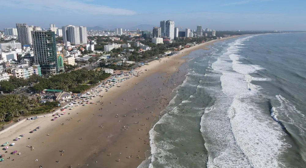 Khu vực biển Bãi Sau, Vũng Tàu đang chờ đón nhiều dự án du lịch quy mô lớn. Ảnh:TK