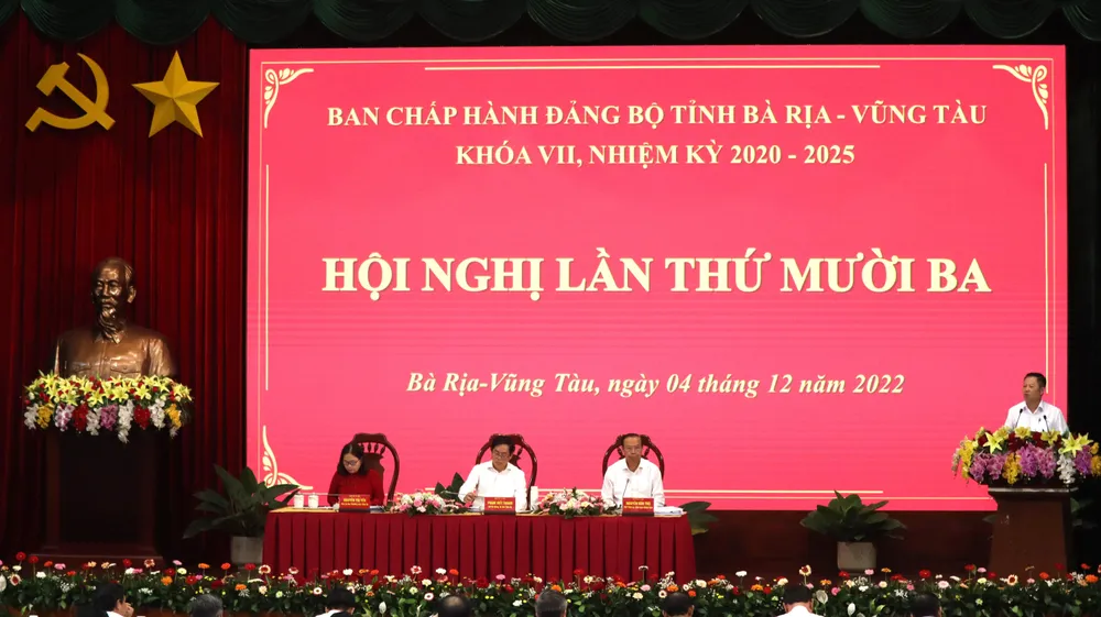 Hội nghị Lần thứ 13 thảo luận nhiều vấn đề quan trọng của tỉnh Bà Rịa-Vũng Tàu. Ảnh: TK. Hội nghị Lần thứ 13 thảo luận nhiều vấn đề quan trọng của tỉnh Bà Rịa-Vũng Tàu. Ảnh: TK.