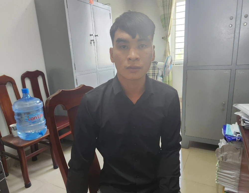 Võ Minh Kha tại Cơ quan CSĐT Công an tỉnh Bà Rịa-Vũng Tàu. Ảnh:TK