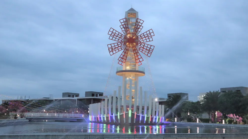 Tòa tháp 10 tầng ngắm biển Vũng Tàu từ trên cao. Ảnh: TK