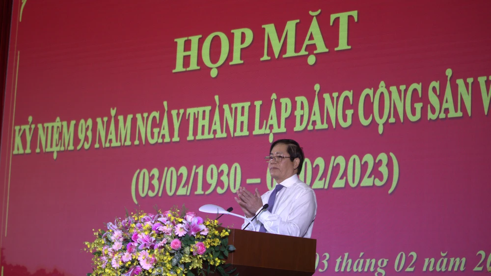 Ông Phạm Viết Thanh, Bí thư, Chủ tịch HĐND tỉnh Bà Rịa-Vũng Tàu phát biểu khai mạc. Ảnh: TK