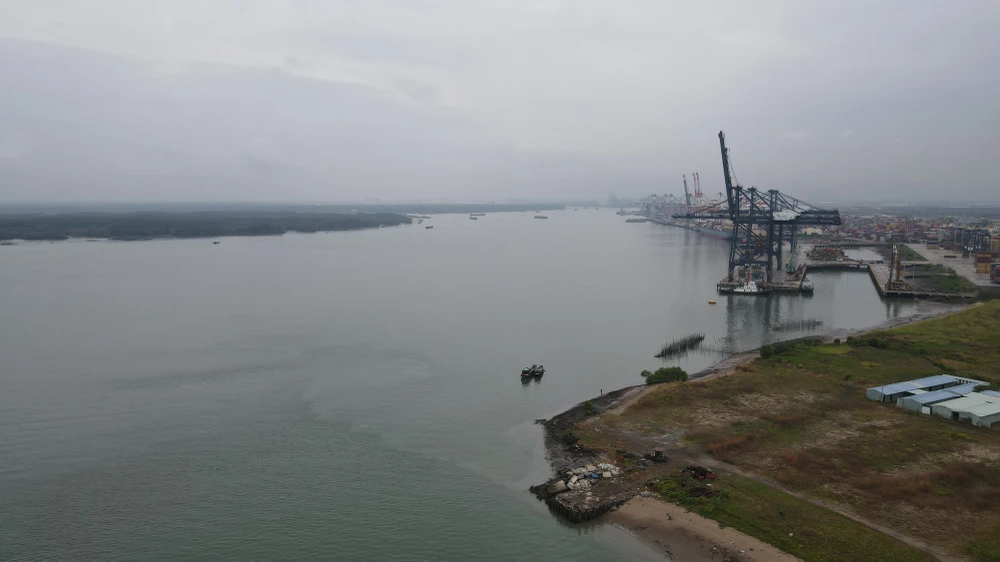 Một góc tuyến luồng Cái Mép-Thị Vải. Ảnh:KN