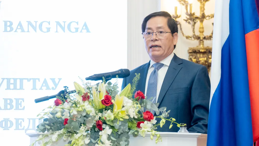 Ông Phạm Viết Thanh, Bí thư Tỉnh ủy, Chủ tịch HĐND tỉnh Bà Rịa-Vũng Tàu phát biểu tại buổi làm việc. Ảnh: MT