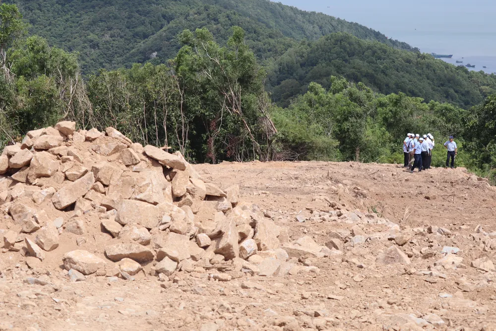 Hình ảnh khu đất san gạt thời điểm đoàn kiểm tra năm 2019. Ảnh: TK