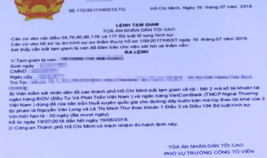 Đối tượng gửi qua zalo cho bị hại một lệnh bắt để đe dọa, buộc chuyển tiền. Ảnh minh họa