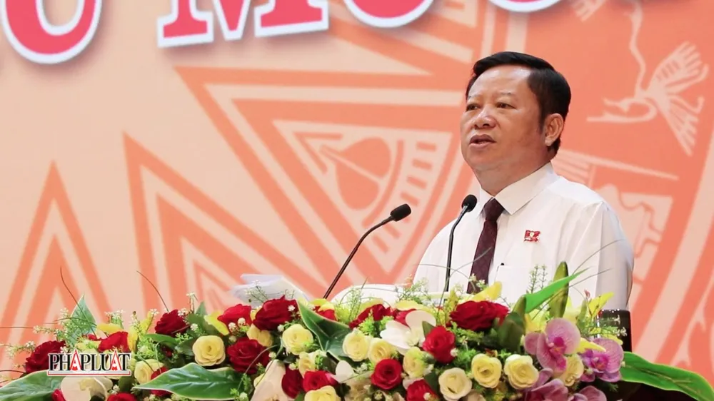 Ông Lê Ngọc Linh, giám đốc Sở KH&amp;ĐT thông tin về giải ngân vốn đầu tư công, đấu thầu. Ảnh: TK