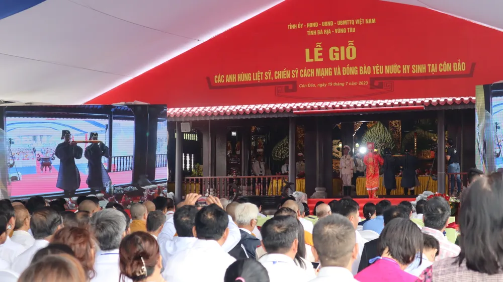 Lễ Giỗ tại Đền thờ Côn Đảo. Ảnh: TK